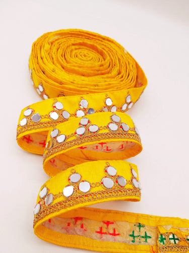 Yellow Silk Trim